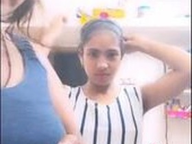 Desi family lesbian porn video with Tango