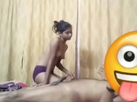 Desi girl gives a cute blowjob and gets fucked hard