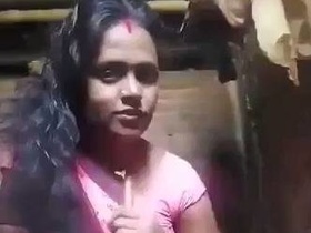 Indian Telugu girl masturbates with dildo and sex toys