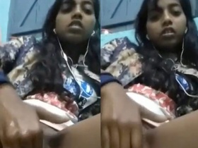 Horny Indian teenager fingering herself to orgasm