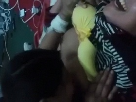 Kamapisachi's sexy video of lesbian dormitory seniors licking junior's nipples