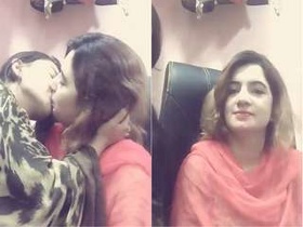 Exclusive video of Indian lesbians kissing and touching each other
