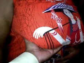 Indian wife Shanti teases in her house with her big breasts