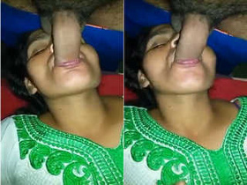Exclusive video of Desi bhabhi giving a blowjob and getting fucked