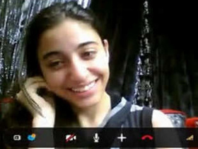 Adorable girl masturbates in front of the camera