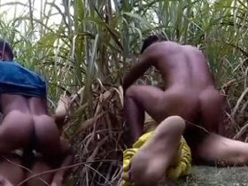 Desi girl from a village gets wild outdoor sex