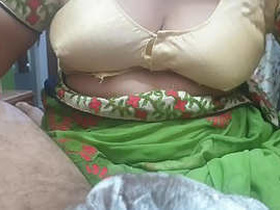 Aunty Desi's rural breasts on display