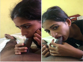 Exclusive video of a hot Indian girl giving a blowjob