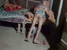 Desi sasur and bahu engage in sexual activity in this video