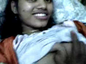 A natural beauty gets intimate in a homemade video
