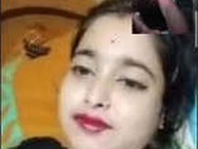 Odia girl flaunts her large breasts in a video call