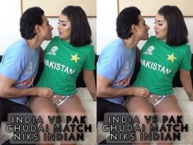Indian girls match up with Pakistani girls in this steamy video
