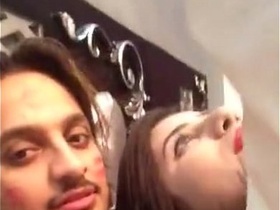 A steamy blue movie featuring a horny couple indulging in hotel room fun