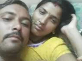 Desi couple enjoys intimate moments in the bedroom