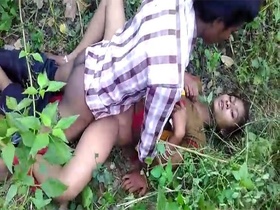 Intense outdoor sex scene in a hardcore video
