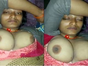 Busty Desi wife gets her breasts fondled and fucked