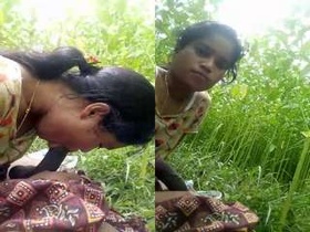 Desi lover's outdoor sex with blowjob and fucking in part 3