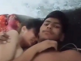 Amateur couple gets caught having sex in Hindi in village