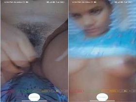 Indian girl displays her breasts and vagina in part one