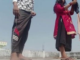 Hindi voice of XXX video featuring a mother-in- law giving necklace and pussy