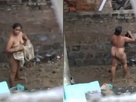 Outdoor nude swimming with a Desi aunt for your pleasure