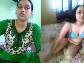 Desi bhabi flaunts her hot pussy in a steamy video