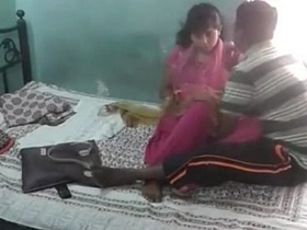 Indian couple enjoys wild sex with girlfriend