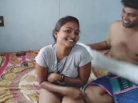 Friend and girlfriend share a passionate night of sex with a desi man