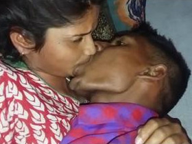 Indian couple indulges in passionate kissing and romance