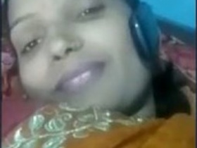 Indian housewife on video chat