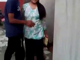 Desi couple's passionate kissing on the rooftop