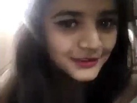 Cute blonde girl in a steamy video