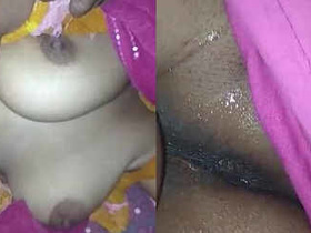 Hubby catches his wife in the act of pleasuring herself