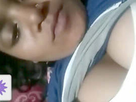 Part 1 of Desi Indian girl's video calling clips