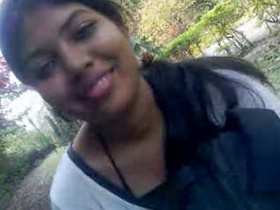 Neha, a hot Gujarati girl, flaunts her big breasts in the park with her boyfriend