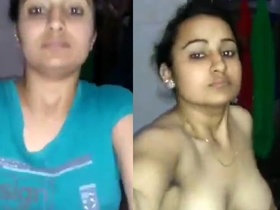 Bhabi from Punjab takes a bath in the bathroom