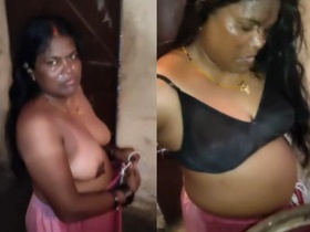 Randi, a stunning mature woman, engages in steamy conversation with a customer in clear Hindi