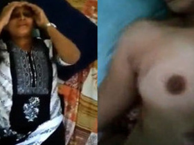 Desi babe gets naughty in bed with her partner