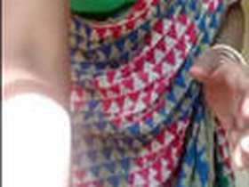 Desi aunty goes nude in the village