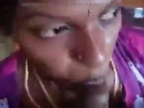 Tamil housewife's blowjob and sex video in Salem