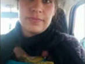 Beautiful Kashmiri girl gives blowjob in the car