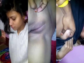 Desi girl flaunts her bald pussy on camera