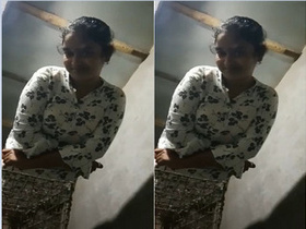 Exclusive video of cute Indian college student stripping for her lover