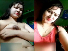 Indian amateur Bowie flaunts her big boobs and pussy in amateur porn