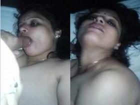 Indian bhabhi gives a blowjob and gets fucked