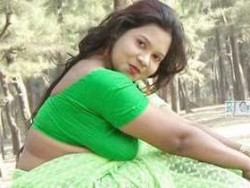 Desi bhabi's steamy photo shoot in a village setting