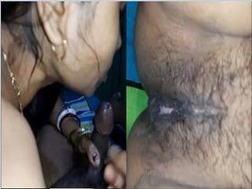 Exclusive video of a Kolkat bhabhi getting a blowjob and fucked