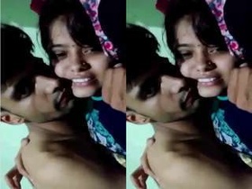 Exclusive video of a cute Indian girl giving a blowjob and getting fucked