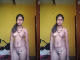 Exclusive Tamil girl bares her body in amateur porn