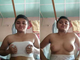 Exclusive video of Indian college girl flaunting her assets